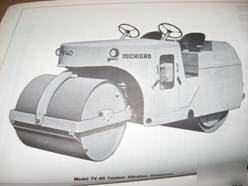 Michigan tv-40 tandem vibratory compactor parts manual