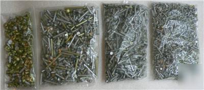 2 lbs. assorted sized lot of titanuim aircraft rivets