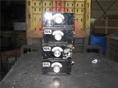4 units of kel tunable bandreject filter 50140