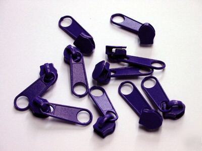 #5 nylon coil zipper sliders long-pull (559) purple 25