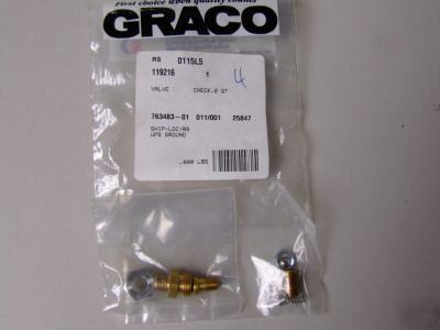 Graco airless spray 2QT valve check kit 119216