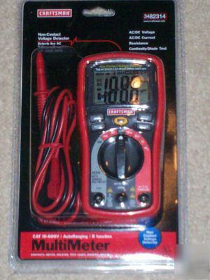 New craftsman 82314 600V multimeter auto ranging 