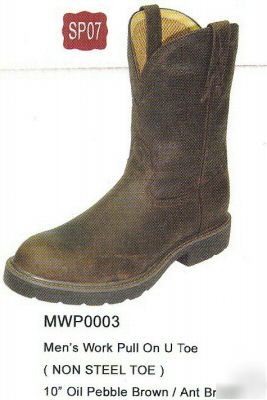 New mens twisted x oiled brown no steel work boot 11.5D