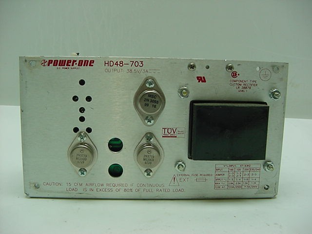 Power one HD48-703 dc power supply 38.5 vdc 3 amp