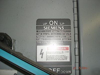 Siemens electrical power distribution center 800 amp