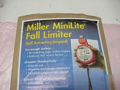New miller minilite fall limiter self retracting in box