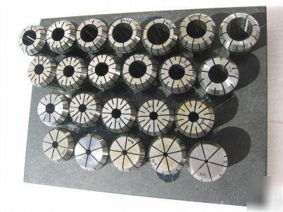 ER40 collet set, 23 pcs er 40 precision collets for cnc