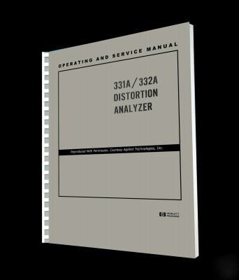 Hp 331A - 332A service - operators manual reprint + cd