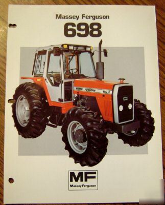 Massey ferguson mf 698 tractor spec sheet brochure