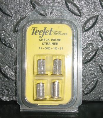 New teejet check valve strainer pk - 5053 - 100 - ss 