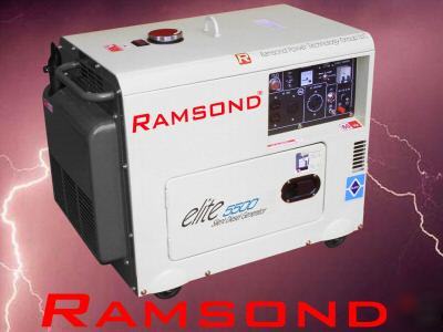 Ramsond elite 5500 watt 5.5 kw silent diesel generator