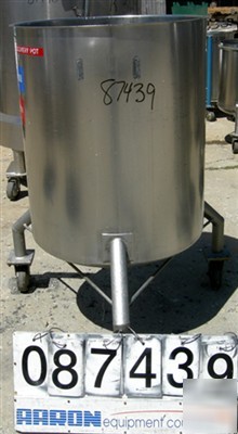 Used: tank, 115 gallon, 321 stainless steel, vertical.