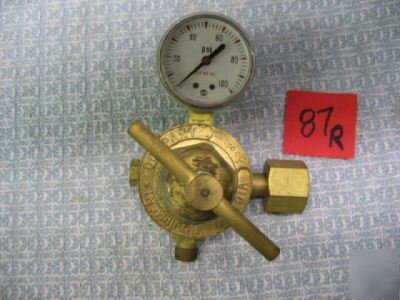 Victor S250C acetylene left regulator gauge /R87R