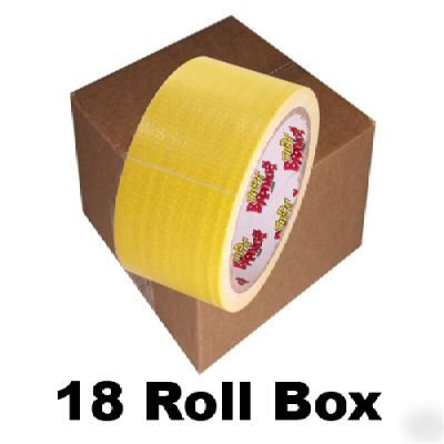 18 roll box of yellow duct tape 2