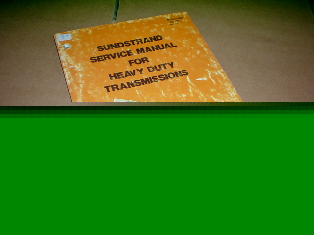 1973 sundstrand transmission service manual