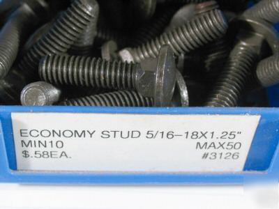 25 #3126 econ. studs (5/16-18X1 1/4) 8020 (80/20 inc)