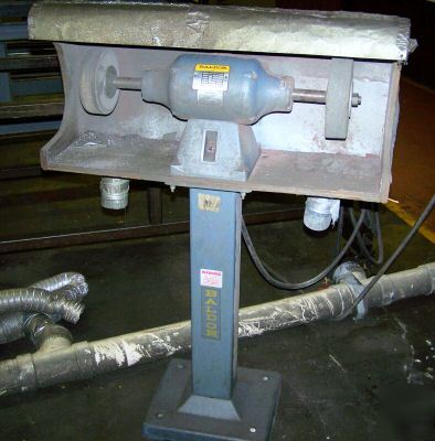 3/4 hp baldor pedestal buffer,dual end,polishing,buff