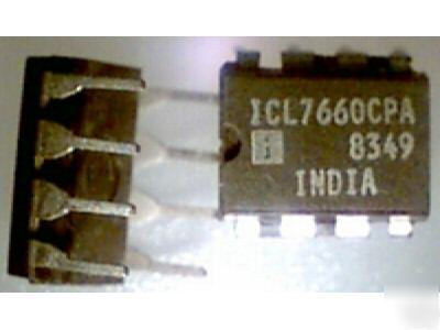 (50)ICL7660CPA 8-pin dip -5 vdc negative voltage reg.ic
