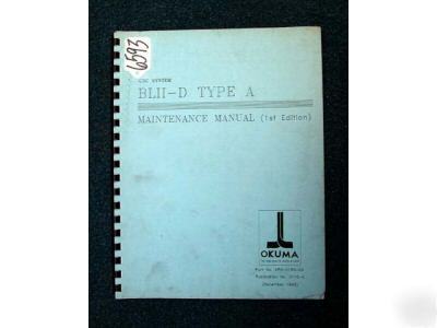 Okuma maintenance manual for cnc system blii-d type a