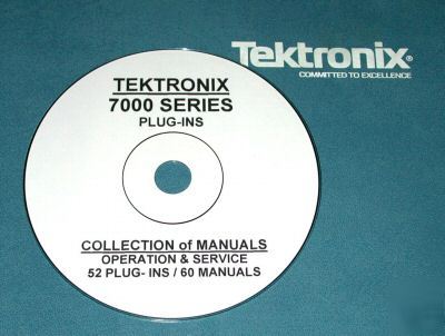 Tektronix 7000 series 52 plug-ins 60 manuals