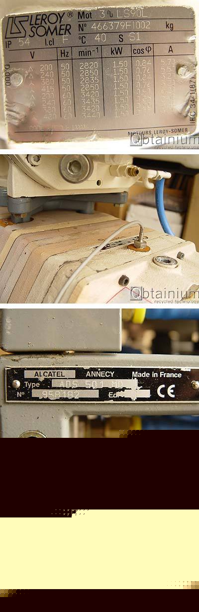 Alcatel type bf adp 81 vacuum pump with booster/turbo