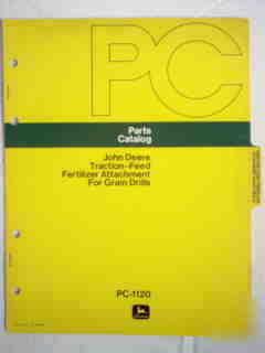 John deere fertilizer attach. for drill parts catalog