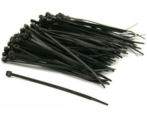 50 uv black stnd nylon cable ties 48