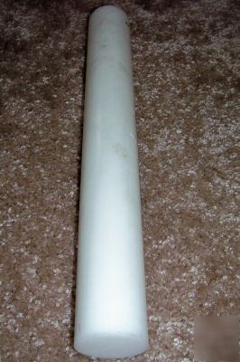 Acetal delrin white rod 2-3/4 diameter 24