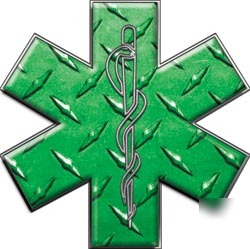 Emt ems mfr medic decal reflective 12