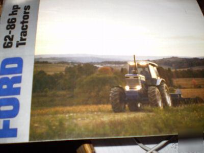 Ford 62-86 hp tractors original sales literature, 1986