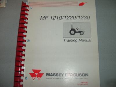 Training manual massey ferguson 1210/1220/1230 tractors