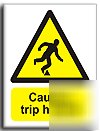 Trip hazard sign-s. rigid-200X250MM(wa-117-re)