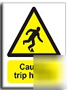 Trip hazard sign-s. rigid-200X250MM(wa-117-re)