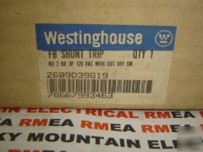 Westinghouse - fb shunt trip - 2609D39G19 120 vac 