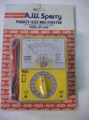 New a.w. sperry pocket size mulitmeter sp-142A