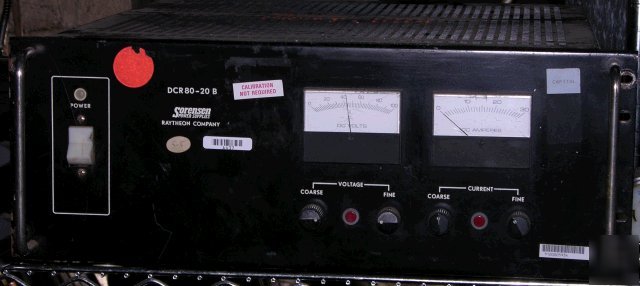 Sorensen DCR80-20B power supply