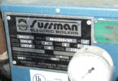Sussman mba electric generator / boiler 