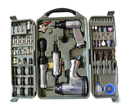 71 pieces pneumatic air tool set drill kit power wrench