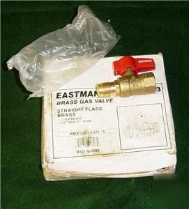 Box of 10 eastman brass gas valves 1/2
