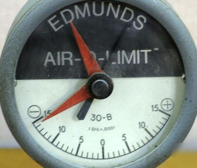Edmunds air-o-limit 30-b pneumatic bore gauge gage nice