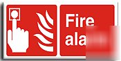 Fire alarm sign-adh.vinyl-400X200MM(fi-006-ap)