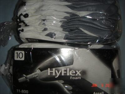 New hyflex gloves (11-800) - size 10 - brand - 24 pairs 