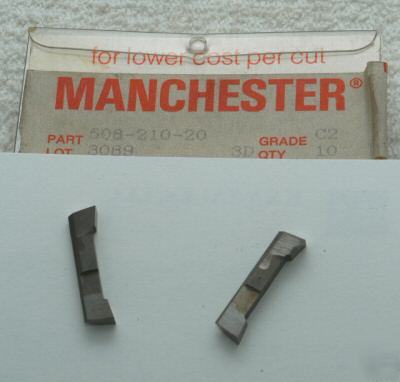 New manchester 508-210-20 grade C2 7PC carbide ins. 