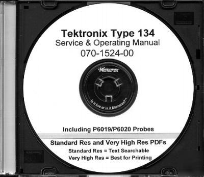 Tek type 134 + P6019/P6020 svc/op manual 2RES +A3 + A4