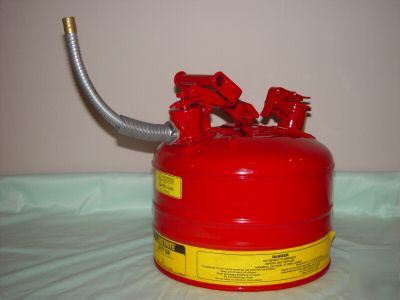 Type ii safety gas can - red - 3 gallon justriteÂ® brand