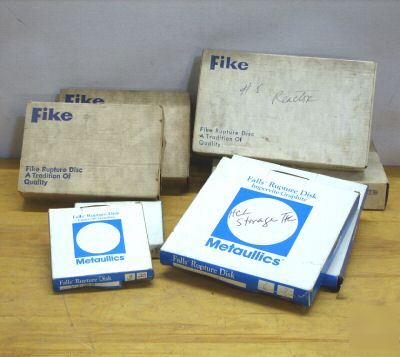 8PC lot fike metal & falls grafite rupture disk disc