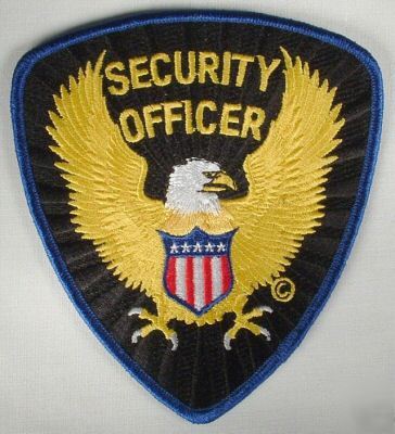 New brand security officer shoulder patch 