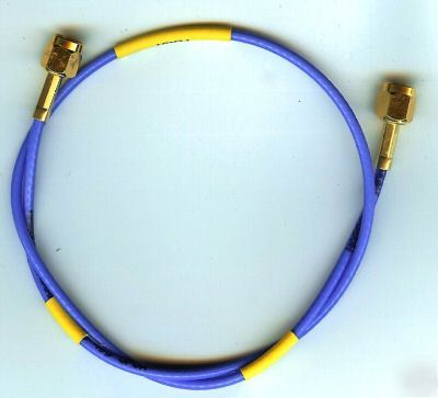 Spiral strip SS405 rf cable gold sma(m) to sma(m) 17