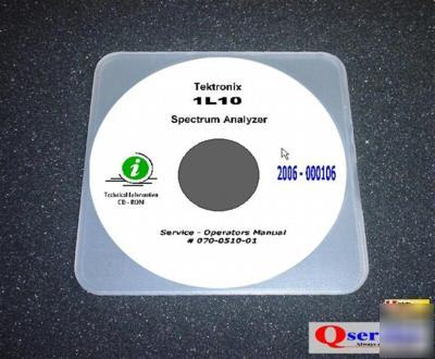 Tektronix tek 1L10 service - oerators manual cd