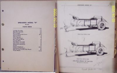 6 john deere h-hh-k-l-m-n-r spreaders parts catalog